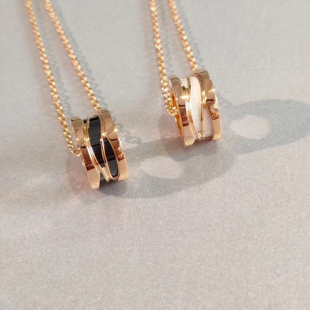 [⭐Hevara Jewelry]ZERO 1 NECKLACE PINK GOLD
