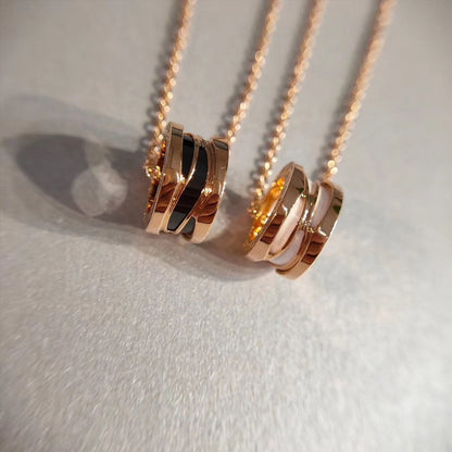[⭐Hevara Jewelry]ZERO 1 NECKLACE PINK GOLD