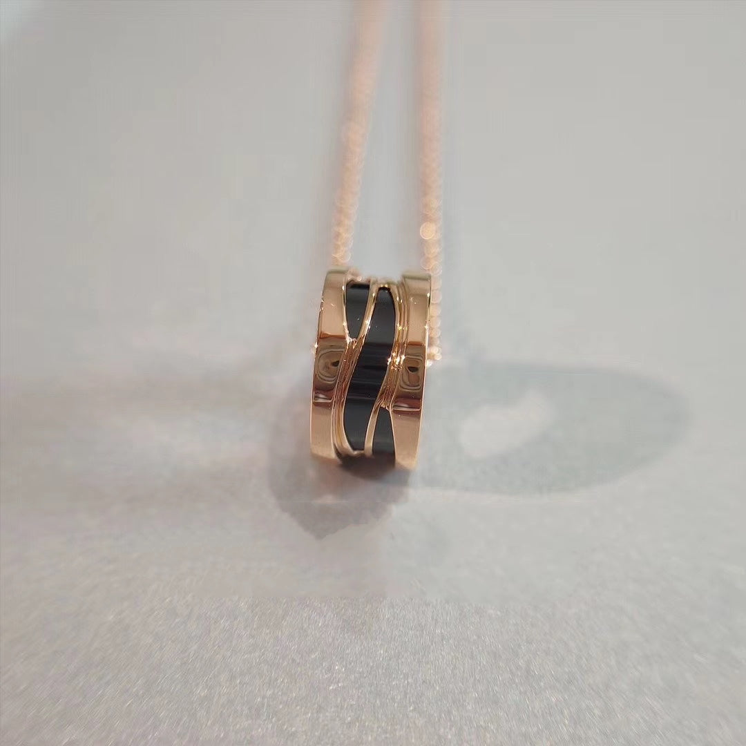 [⭐Hevara Jewelry]ZERO 1 NECKLACE PINK GOLD