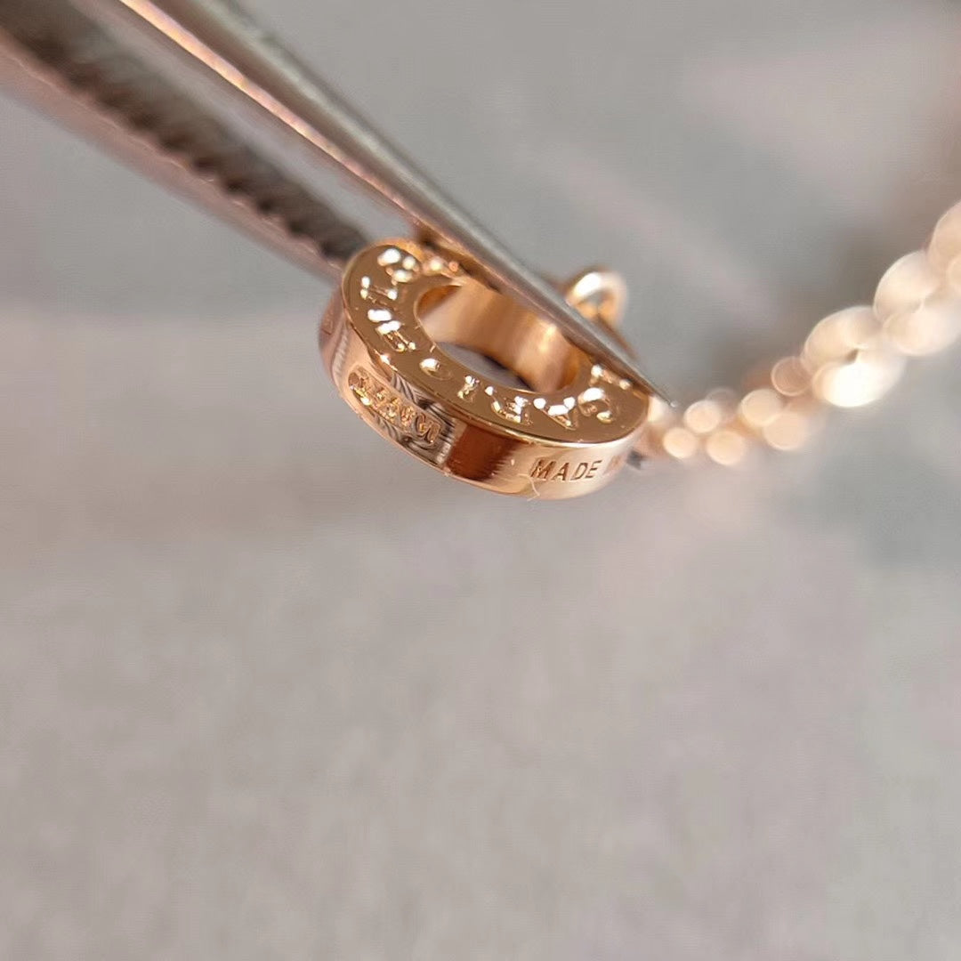 [⭐Hevara Jewelry]ZERO 1 NECKLACE PINK GOLD