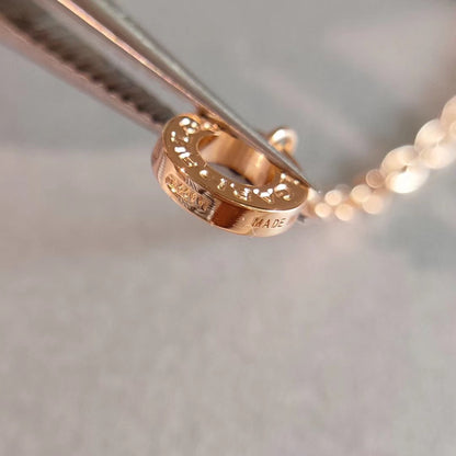 [⭐Hevara Jewelry]ZERO 1 NECKLACE PINK GOLD