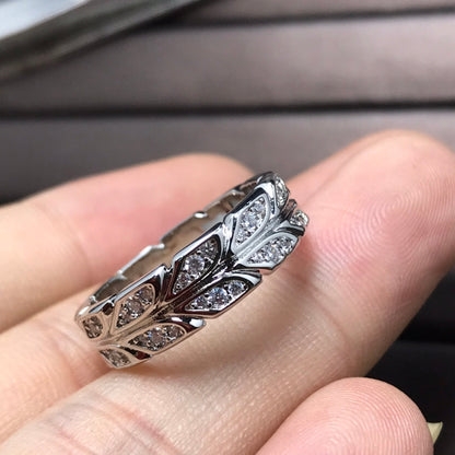 [Hevara Jewelry]OLIVE LEAF RING DIAMONDS