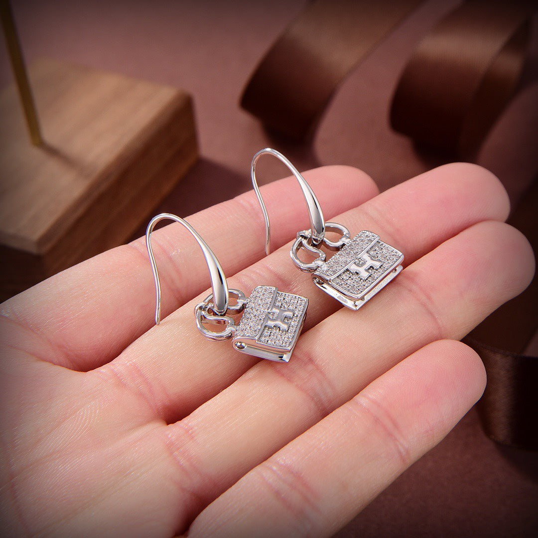 [⭐Hevara Jewelry]KELLY DIAMOND EARRINGS