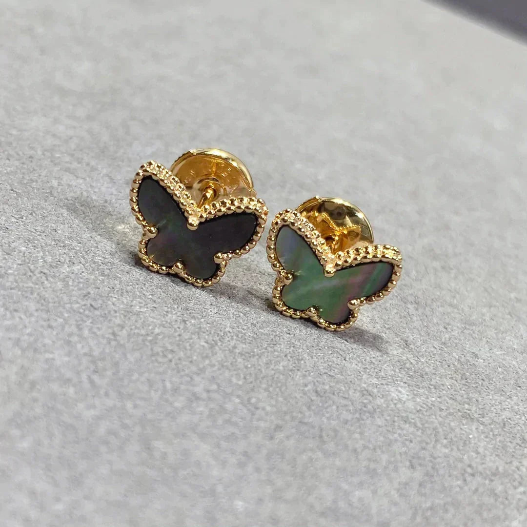 [⭐Hevara Jewelry]BUTTERFLY DARK MOP  EARRINGS