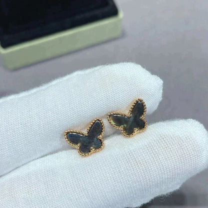 [⭐Hevara Jewelry]BUTTERFLY DARK MOP  EARRINGS