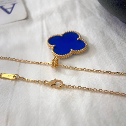 [⭐Hevara Jewelry]CLOVER 25MM NECKLACE TURQUOISE ROSE GOLD