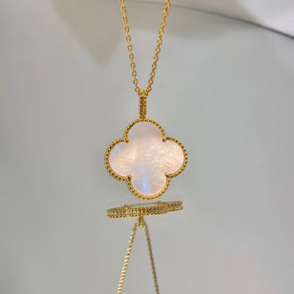 [⭐Hevara Jewelry]CLOVER 25MM MOP LARGE PENDANT NECKLACE