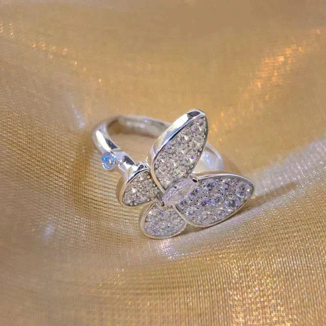 [⭐Hevara Jewelry]BUTTERFLY DIAMOND RING
