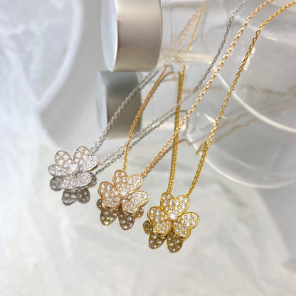 [⭐Hevara Jewelry]FLOWER DIAMOND NECKLACE