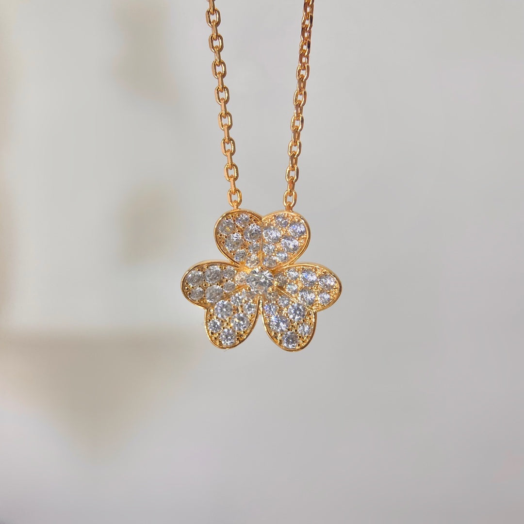 [⭐Hevara Jewelry]FLOWER DIAMOND NECKLACE