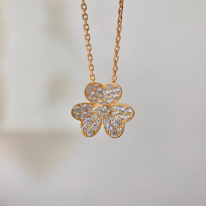 [⭐Hevara Jewelry]FLOWER DIAMOND NECKLACE