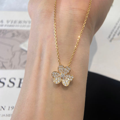 [⭐Hevara Jewelry]FLOWER DIAMOND NECKLACE