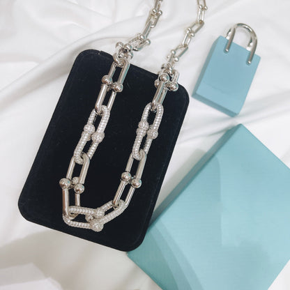 [Hevara Jewelry]HARDWEAR NECKLACE DIAMOND PAVED