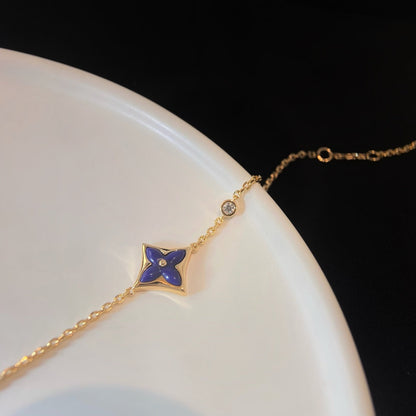[⭐Hevara Jewelry]COLOR STAR PINK GOLD DIAMOND BRACELET