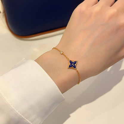 [⭐Hevara Jewelry]COLOR STAR PINK GOLD DIAMOND BRACELET