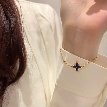 [⭐Hevara Jewelry]COLOR STAR PINK GOLD DIAMOND BRACELET