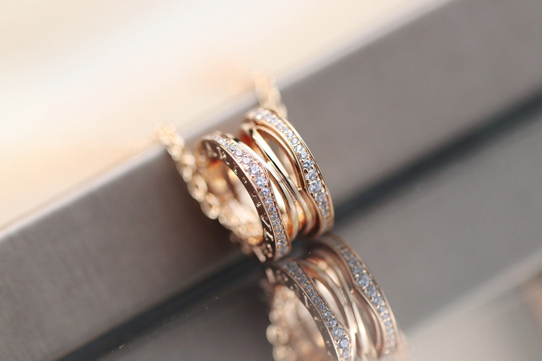 [⭐Hevara Jewelry]ZERO 1 PINK GOLD NECKLACE