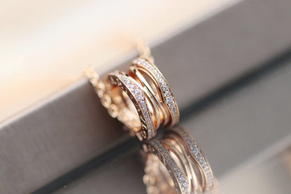 [⭐Hevara Jewelry]ZERO 1 PINK GOLD NECKLACE