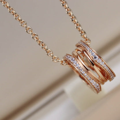 [⭐Hevara Jewelry]ZERO 1 PINK GOLD NECKLACE