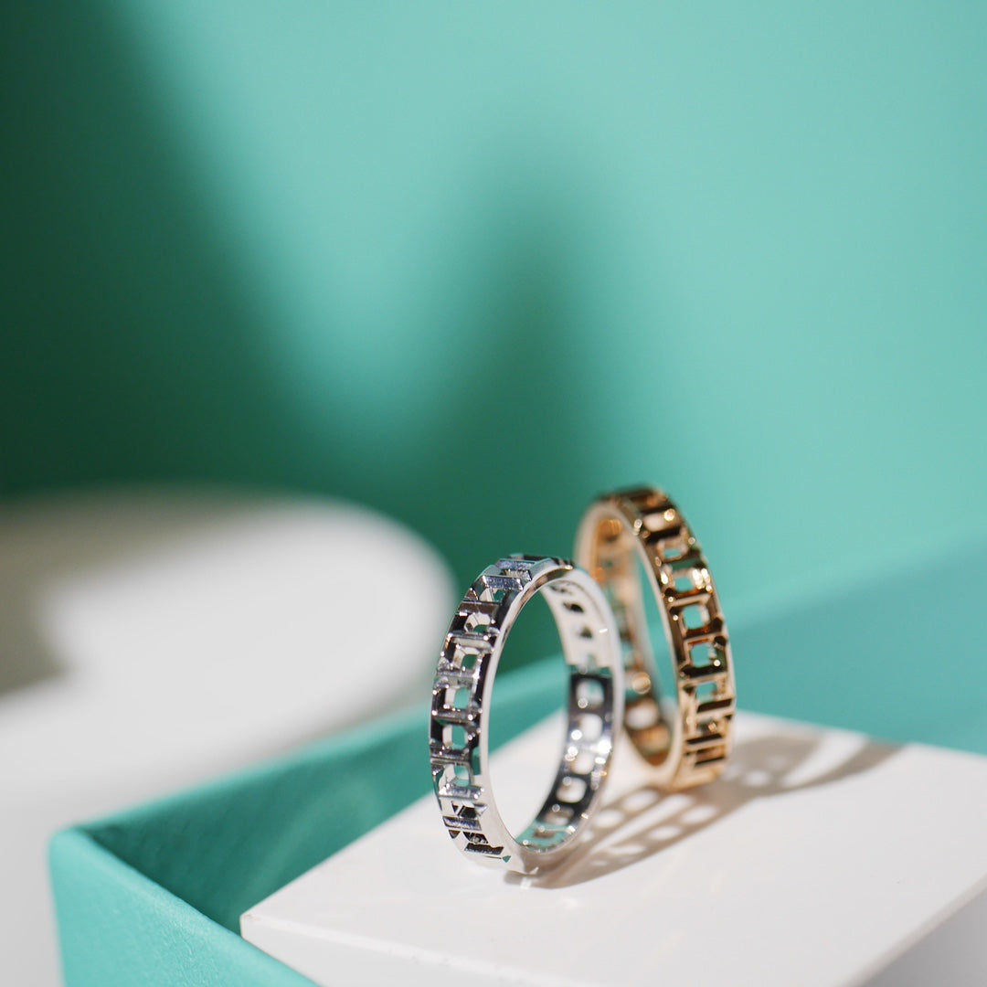 [Hevara Jewelry]T TRUE 3.5MM PINK GOLD RING