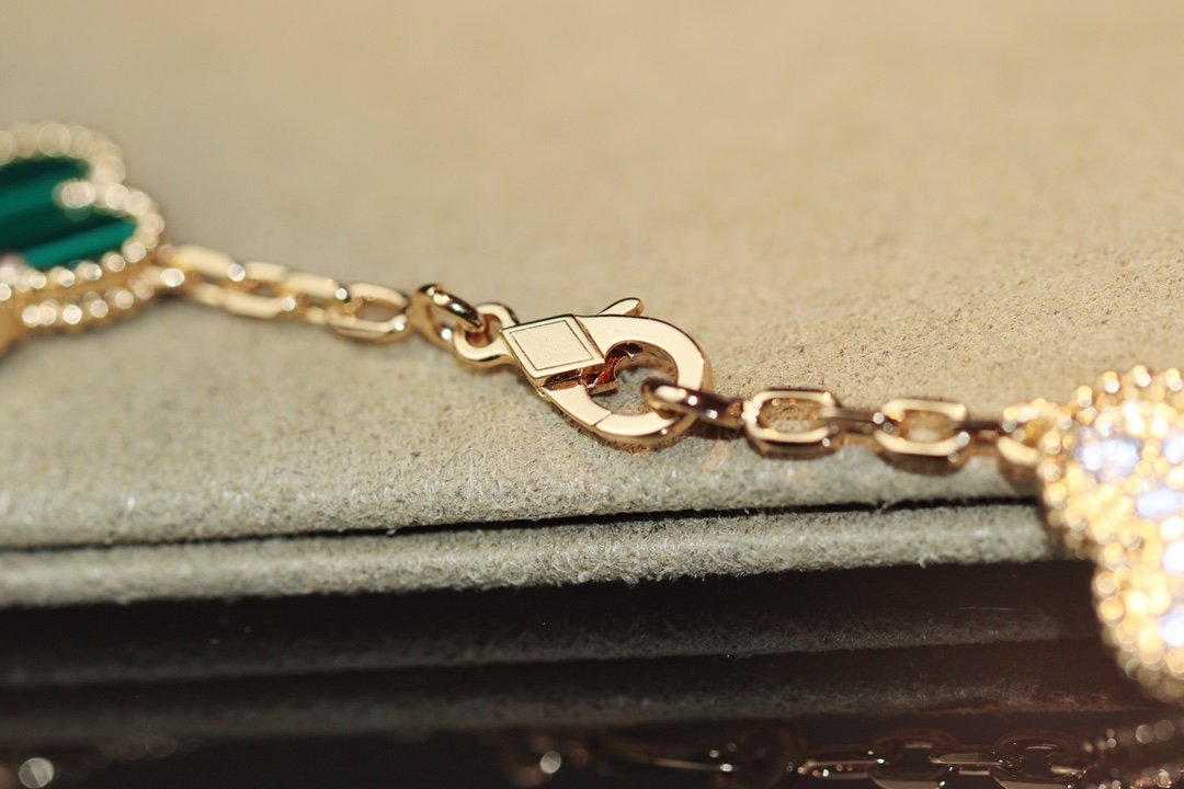 [⭐Hevara Jewelry]CLOVER 20 MOTIFS ONYX ROSE GOLD