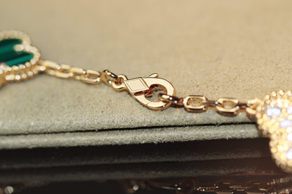 [⭐Hevara Jewelry]CLOVER 20 MOTIFS ONYX ROSE GOLD