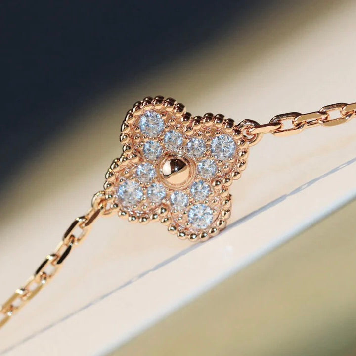 [⭐Hevara Jewelry]CLOVER 20 MOTIFS LASER DIAMOND NECKLACE