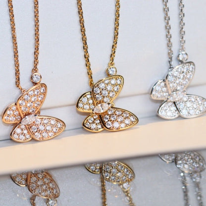 [⭐Hevara Jewelry]BUTTERFLY DIAMOND NECKLACE
