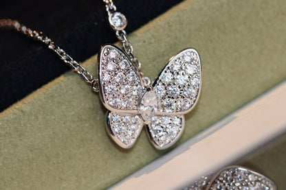 [⭐Hevara Jewelry]BUTTERFLY DIAMOND NECKLACE
