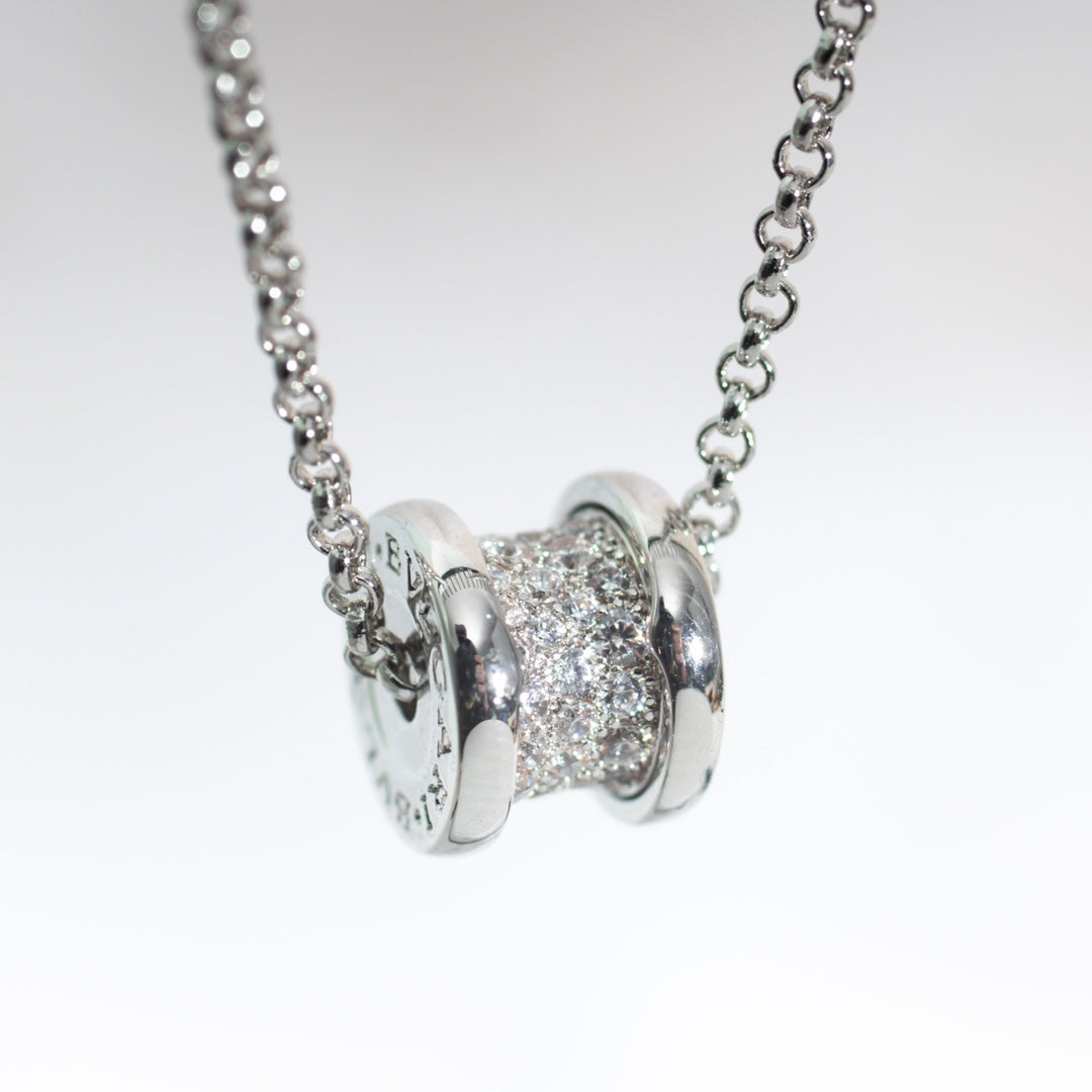 [⭐Hevara Jewelry]ZERO 1 SILVER DIAMOND NECKLACE