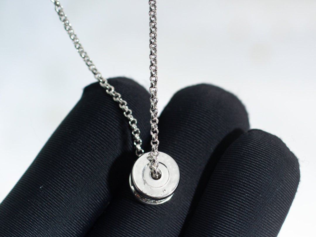 [⭐Hevara Jewelry]ZERO 1 SILVER DIAMOND NECKLACE