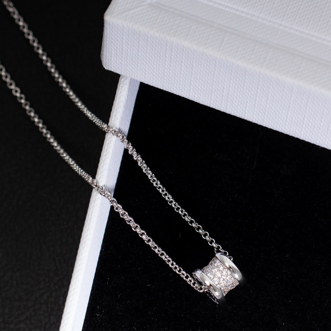 [⭐Hevara Jewelry]ZERO 1 SILVER DIAMOND NECKLACE