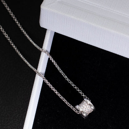 [⭐Hevara Jewelry]ZERO 1 SILVER DIAMOND NECKLACE