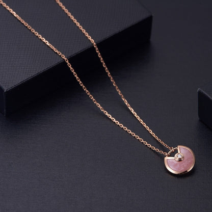 [⭐Hevara Jewelry]AMULETTE ROSE GOLD PINK MOP NECKLACE