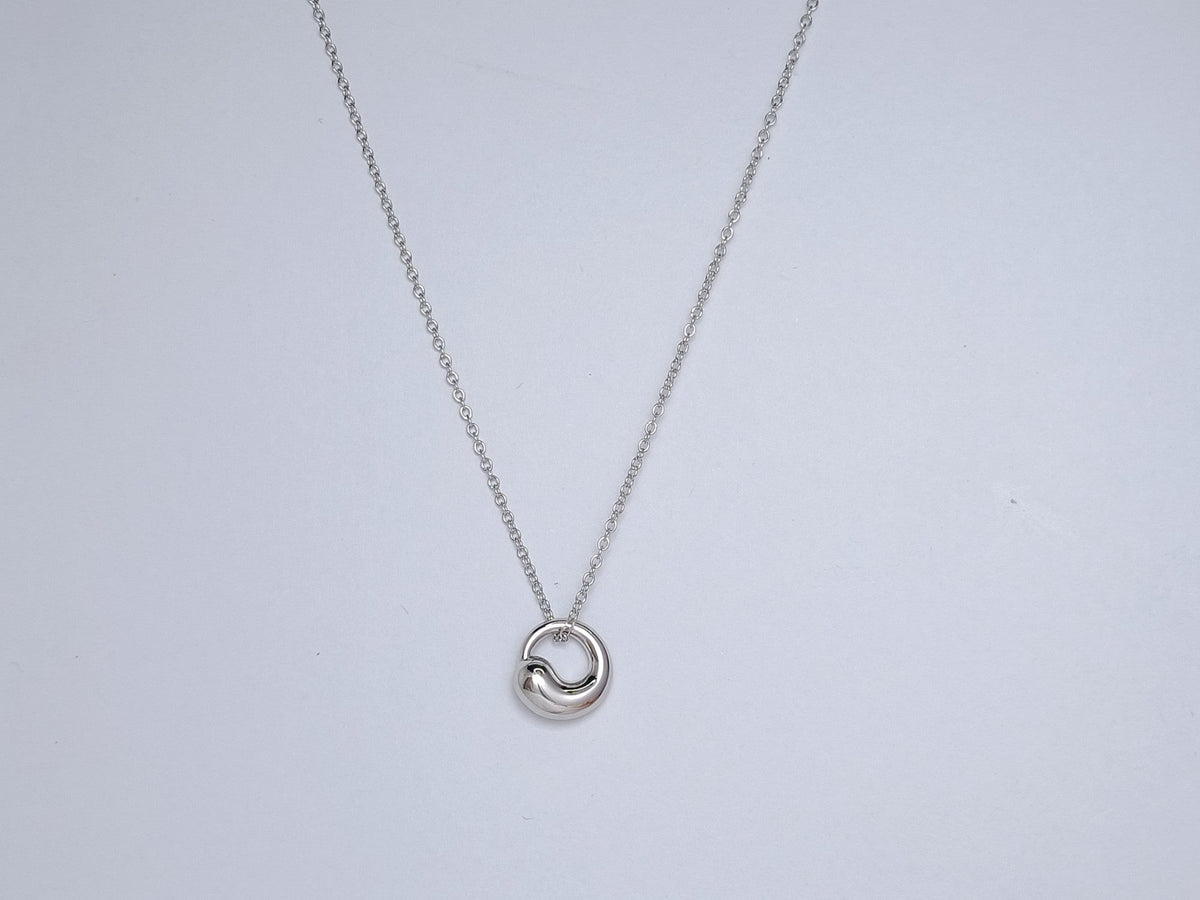 [Hevara Jewelry]SNAIL PEDANT SILVER NECKLACE