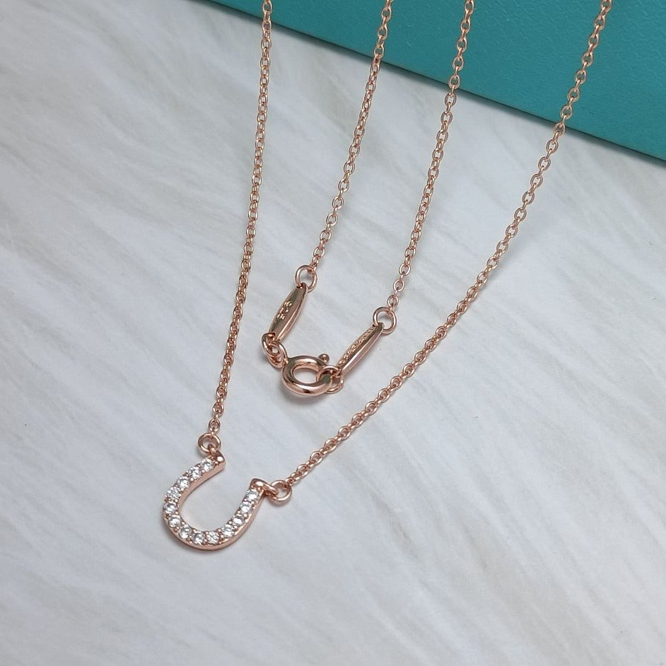 [Hevara Jewelry]U DIAMONDS PEDANT NECKLACE