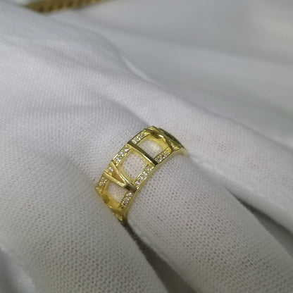 [Hevara Jewelry]ATLAS LARGE OPEN DIAMOND RING