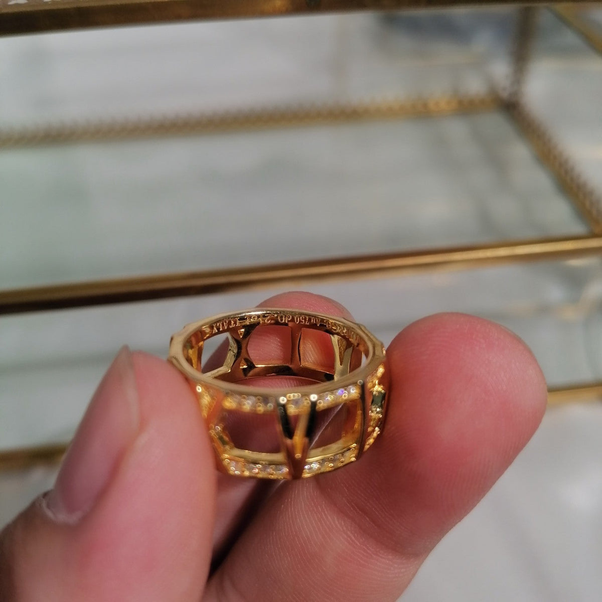 [Hevara Jewelry]ATLAS LARGE OPEN DIAMOND RING