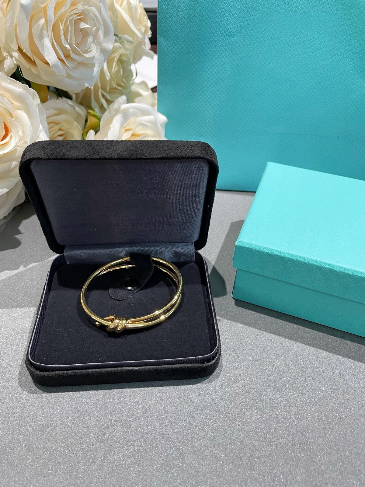 [Hevara Jewelry]KNOT DOUBLE ROW GOLD BRACELET