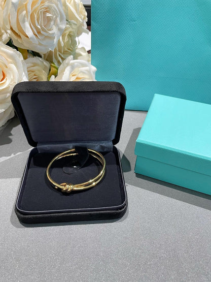 [Hevara Jewelry]KNOT DOUBLE ROW GOLD BRACELET