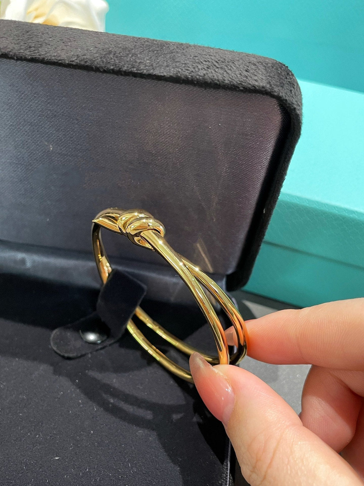 [Hevara Jewelry]KNOT DOUBLE ROW GOLD BRACELET