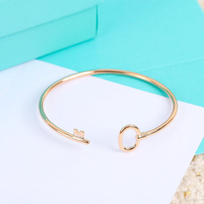[Hevara Jewelry]KEY WIRE OVAL BRACELET