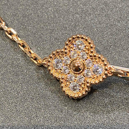 [⭐Hevara Jewelry] CLOVER 5 MOTIF FULL DIAMOND BRACELET COLLECTION