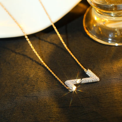 [⭐Hevara Jewelry]VOLT SILVER DIAMOND PEDANT NECKLACE