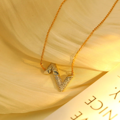 [⭐Hevara Jewelry]VOLT SILVER DIAMOND PEDANT NECKLACE