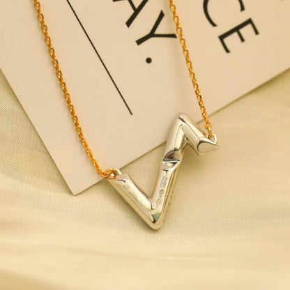 [⭐Hevara Jewelry]VOLT SILVER DIAMOND PEDANT NECKLACE