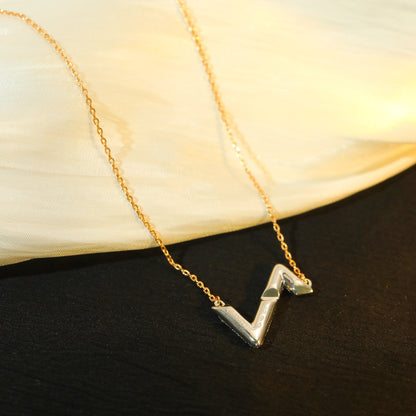 [⭐Hevara Jewelry]VOLT SILVER DIAMOND PEDANT NECKLACE