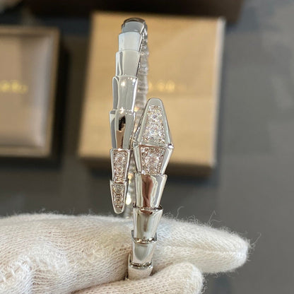 [⭐Hevara Jewelry]SERPENTI BRACELET DIAMONDS SILVER