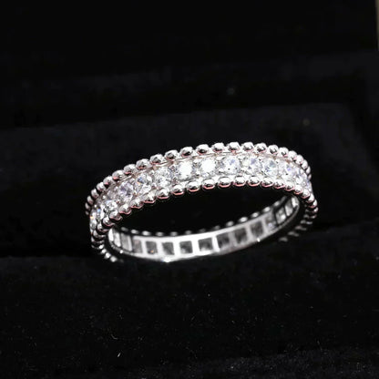 [⭐Hevara Jewelry]PERLEE DIAMOND SILVER RING