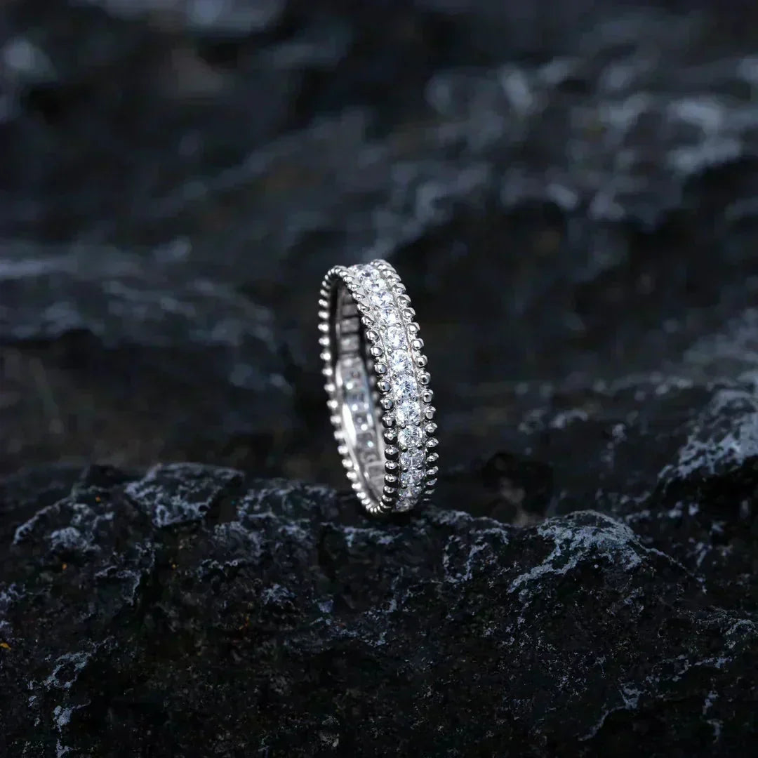 [⭐Hevara Jewelry]PERLEE DIAMOND SILVER RING